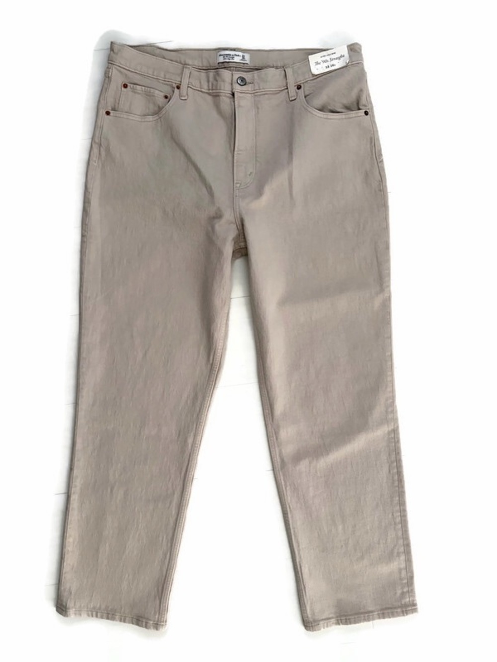 Abercrombie & Fitch The 90’s Straight Ultra High Rise Khaki  size 33 / 16s